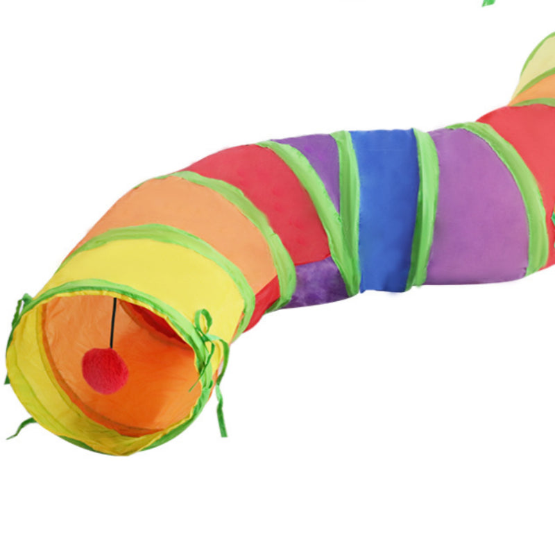 FurWaggy Rainbow Cat Tunnel